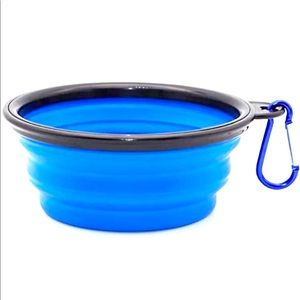 3/$15 NEW Pet Collapsible Bowl 12oz Blue, 1 Bowl